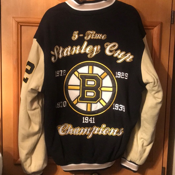 NHL Carl Banks G-111 Other - Boston Bruins Stanley Cup Champions Jacket sz M